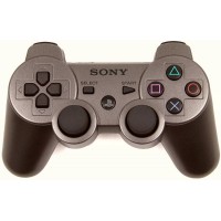 Геймпад беспроводной оригинальный DualShock 3 Серый Металлик для PS3